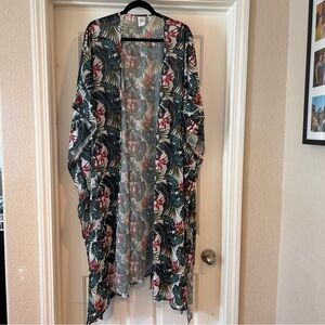 Tropical Kimono or Cover Up